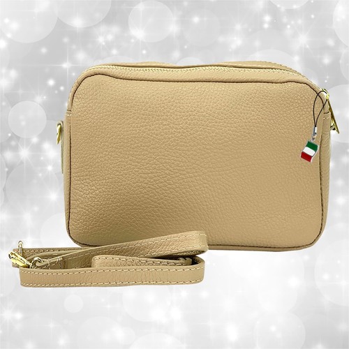 Borsa beige tortora pelle