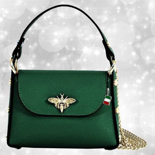 Borsa verde pelle - , media