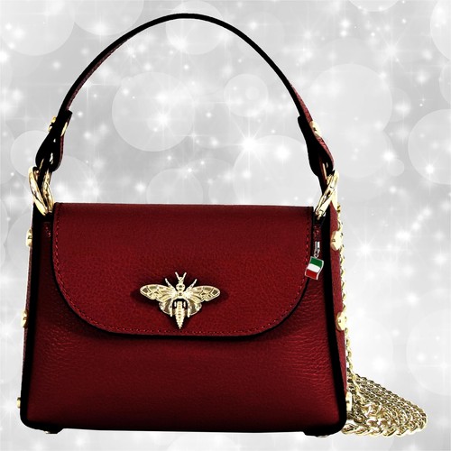 Borsa rosso scuro pelle - , media