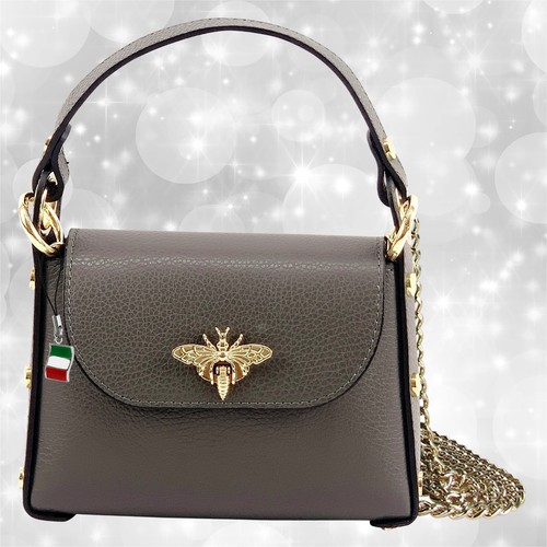 Borsa grigia pelle - , media